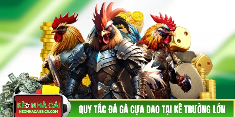 Quy tắc đá gà cựa dao tại các kê trường lớn